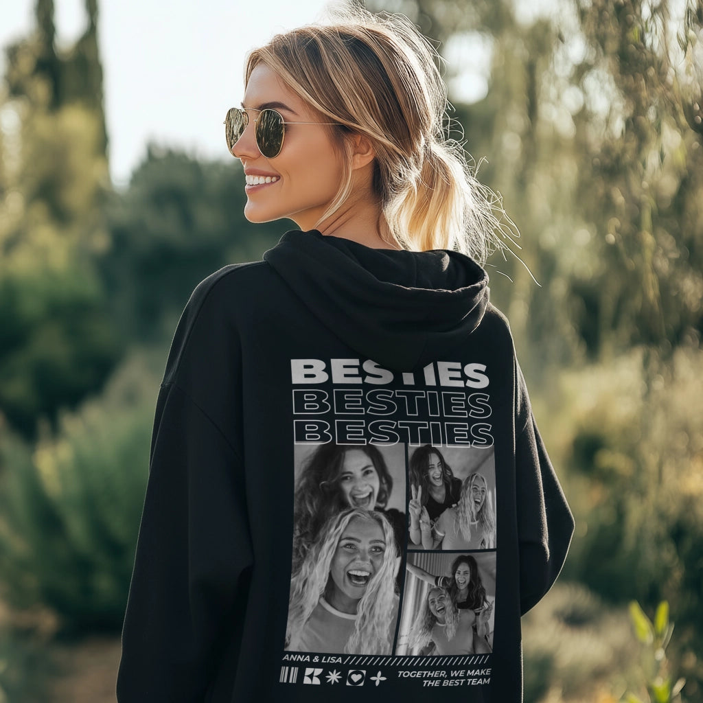 Personalisierter Hoodie "Besties"