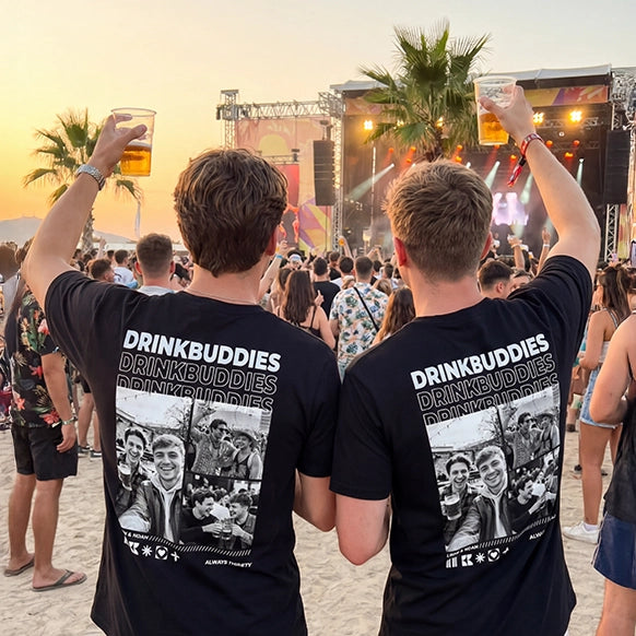 Personalisiertes T-Shirt "Drinkbuddies"
