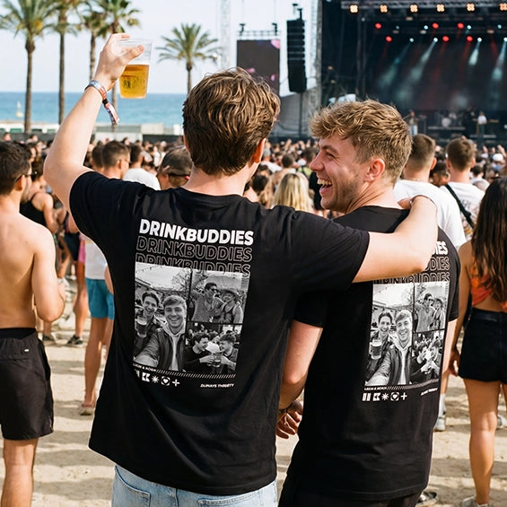 Personalisiertes T-Shirt "Drinkbuddies"