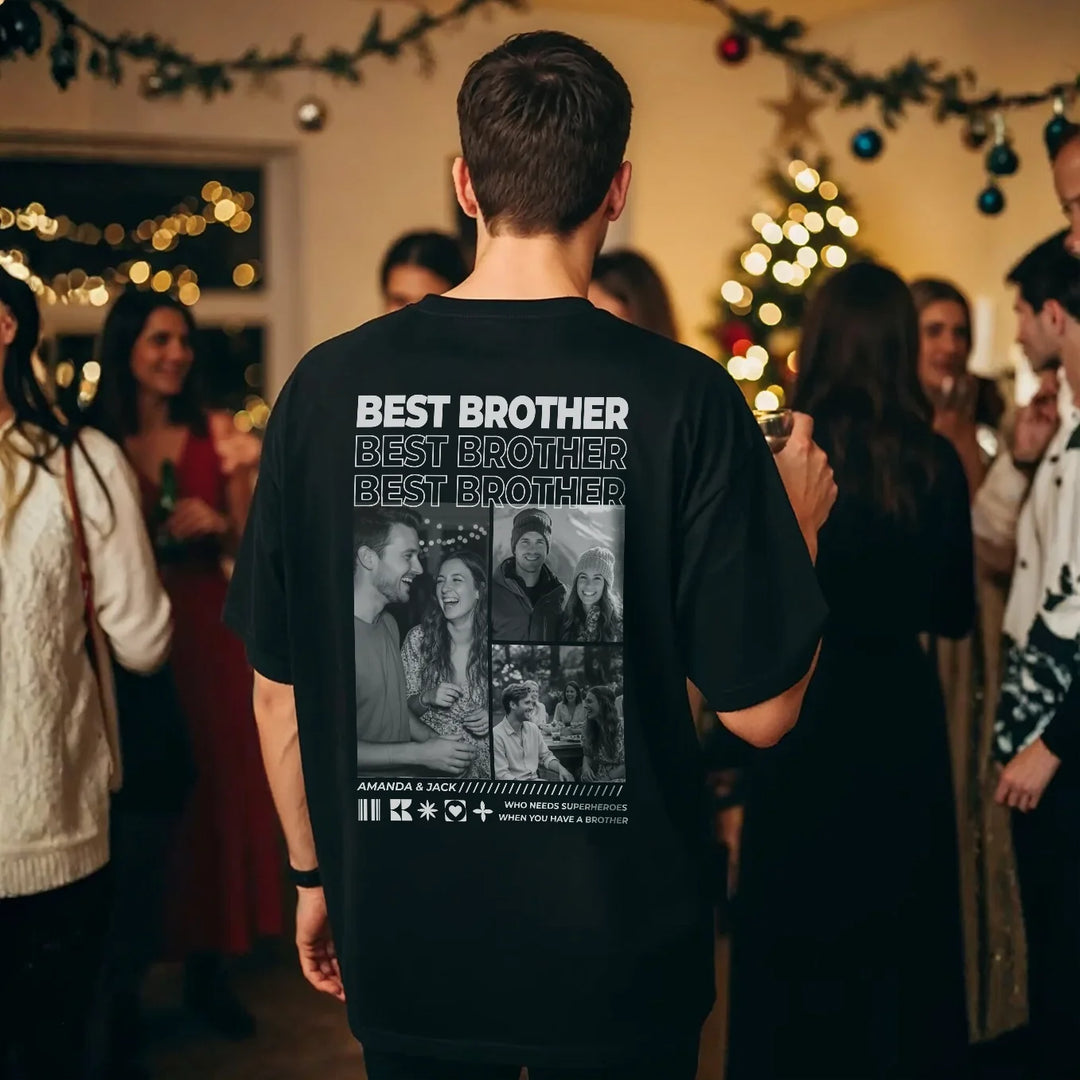 (US) Personalisiertes T-Shirt "BESTER BRUDER"