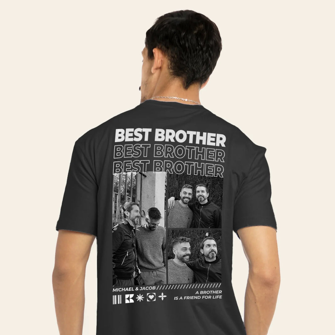 (US) Personalisiertes T-Shirt "BESTER BRUDER"