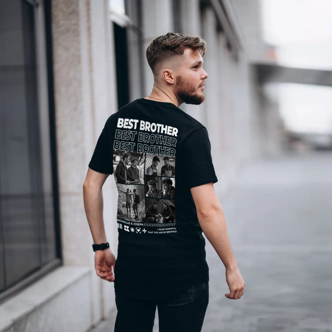 (US) Personalisiertes T-Shirt "BESTER BRUDER"