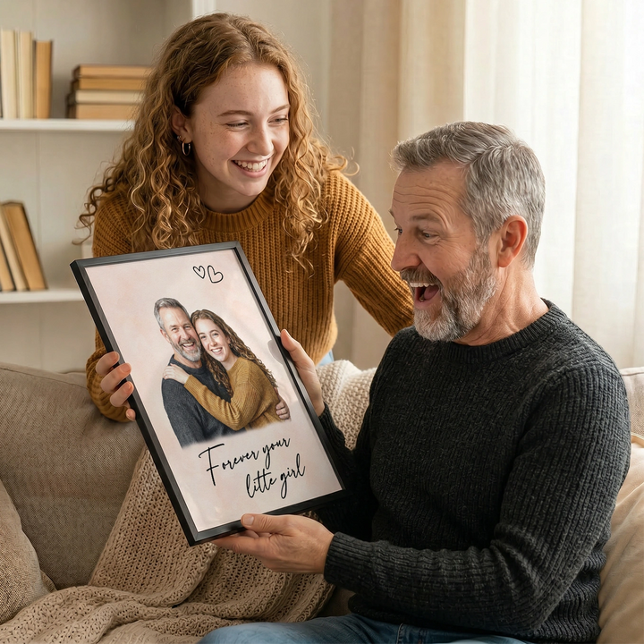 (US) Personalisiertes Poster "Forever Your Little Girl"