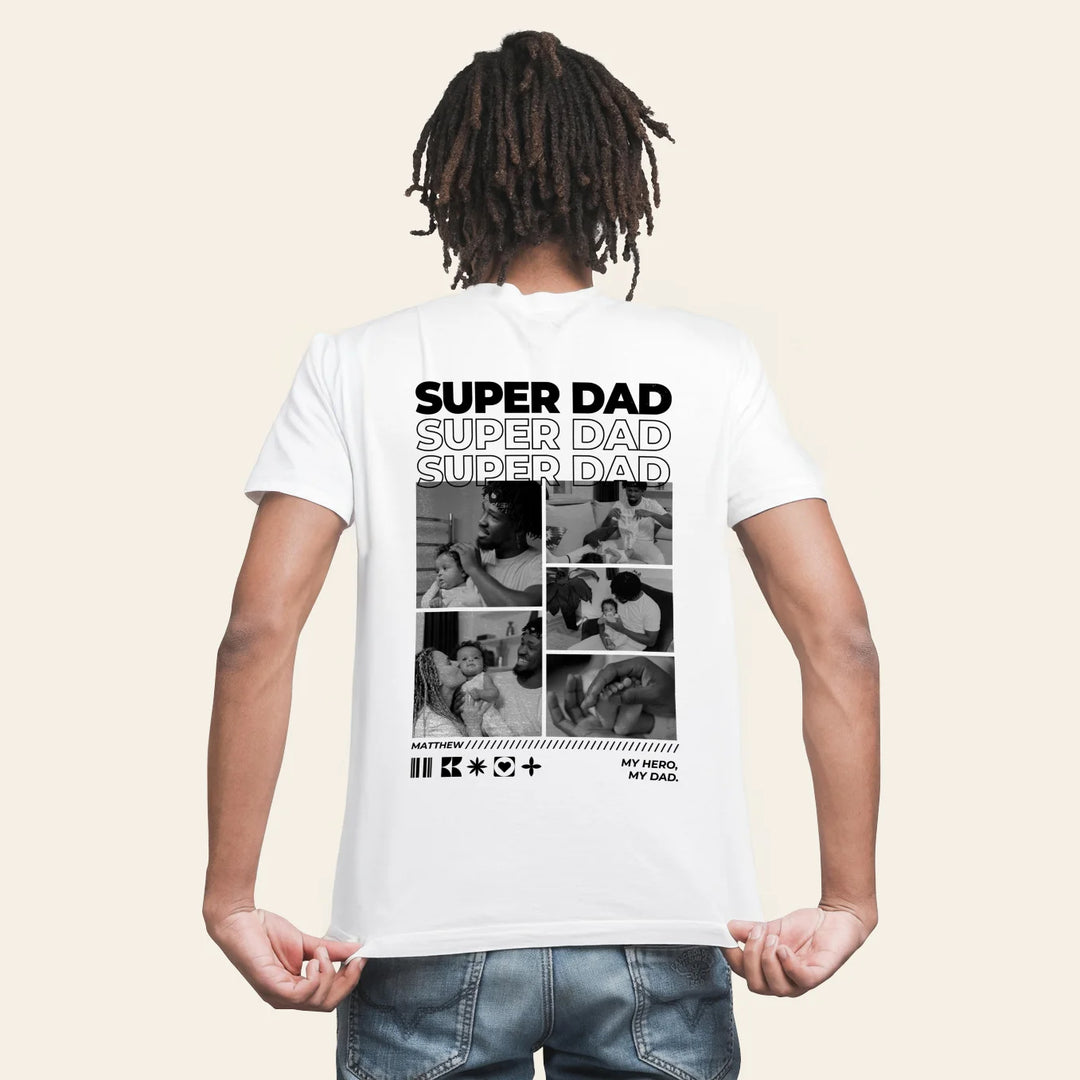 Personalized "Dad" Photo T-Shirt