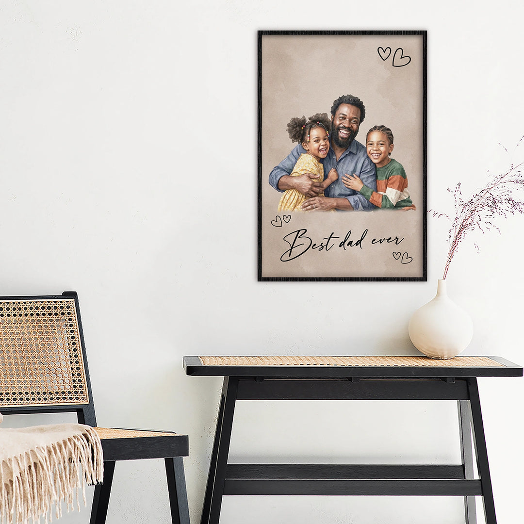 (US) Personalisiertes Poster "Forever Your Little Girl"