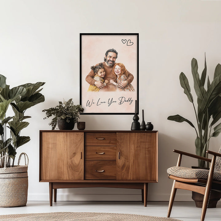 (US) Personalisiertes Poster "Forever Your Little Girl"