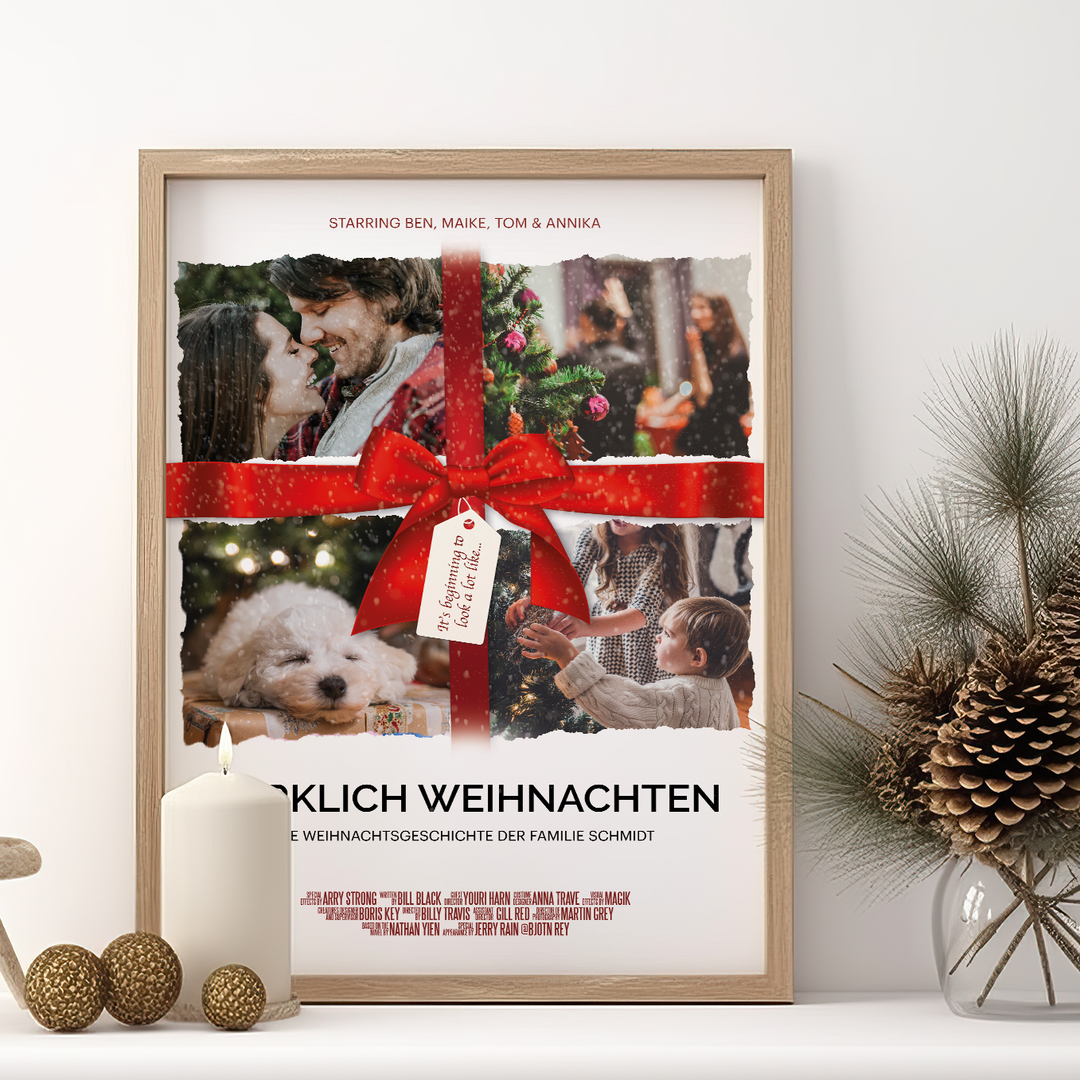 Weihnachtsfilm-Poster "Foto Geschenk" famwalls