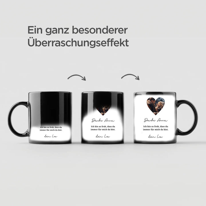 Zaubertasse "Danke" famwalls