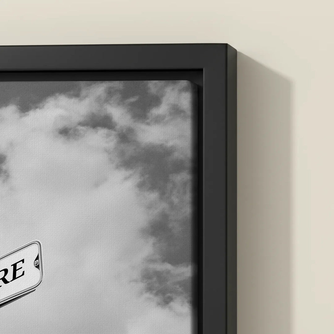 Leinwand ''Vintage Straßenschild für Familien''