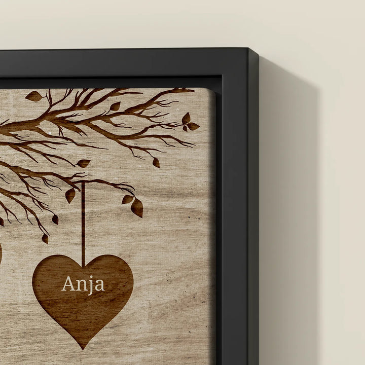 Personalisierte Leinwand "Unsere Familie"