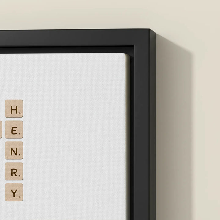 Personalisierte Leinwand "Scrabble"