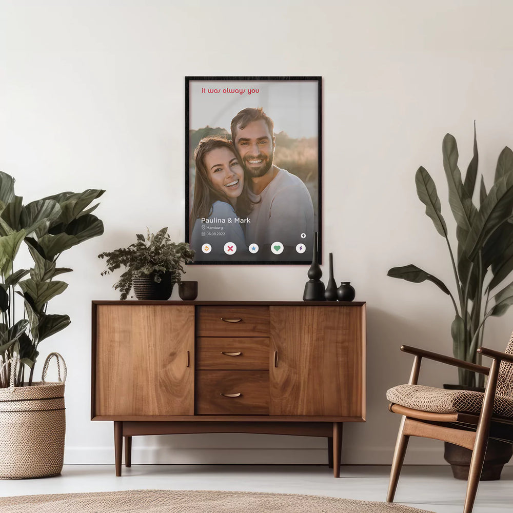 Fotoposter "Dating-App"