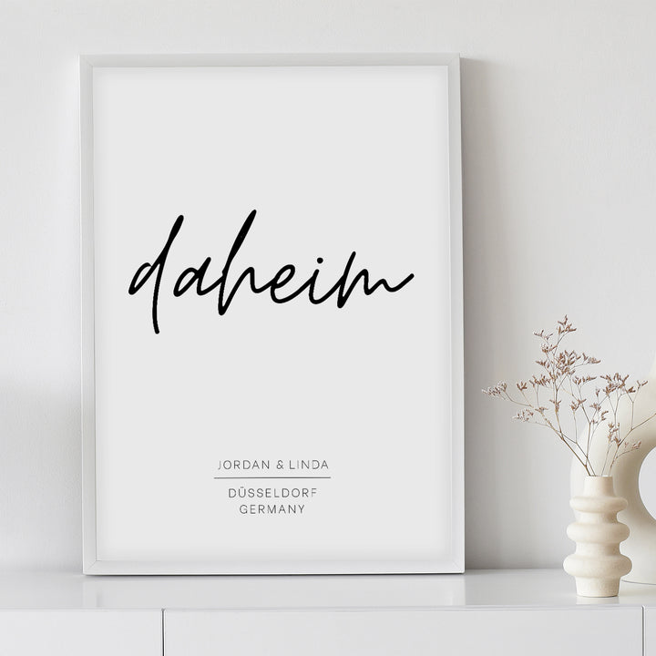Poster "Daheim"