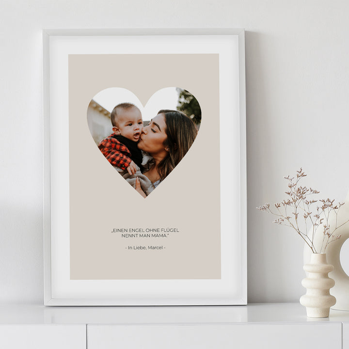 Fotoposter "Mama Herz" famwalls