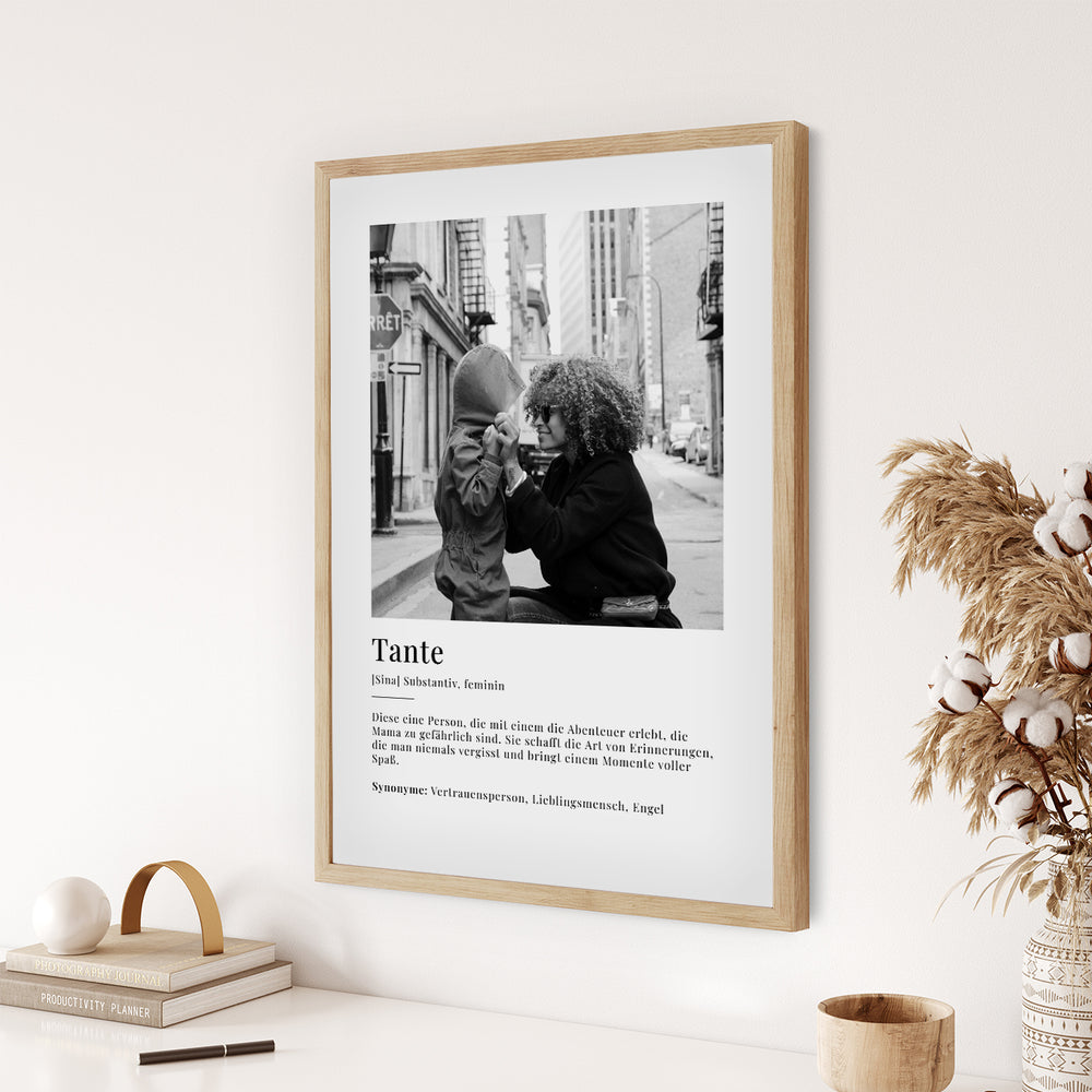 Fotoposter "Tante Definition" famwalls