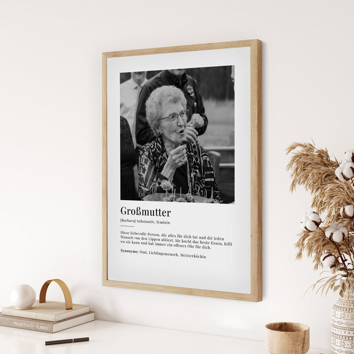 Photo Poster"Grandmother Definition"