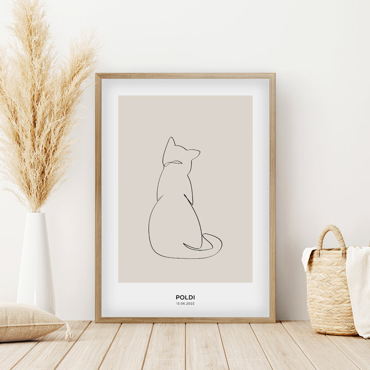 Haustierposter "Deine Katze" famwalls