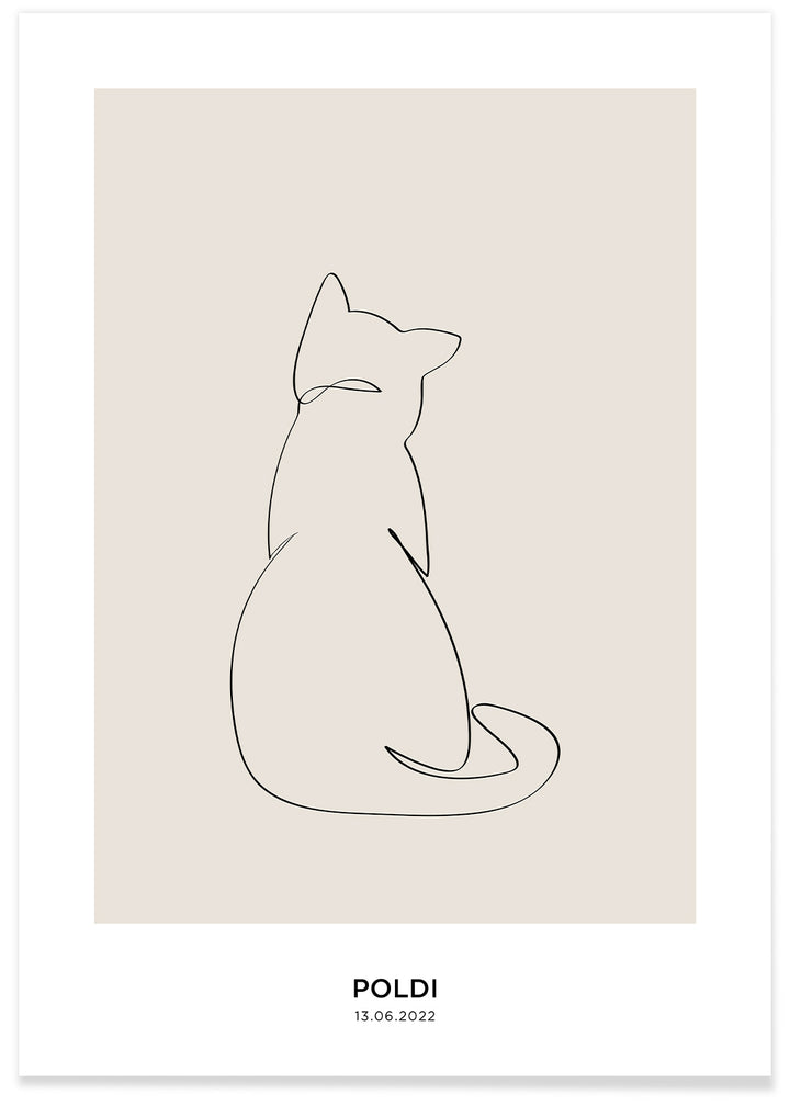 Haustierposter "Deine Katze"