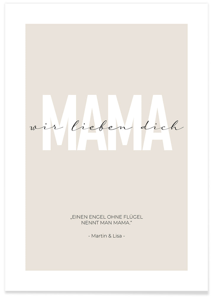 Poster "Liebe Mama"