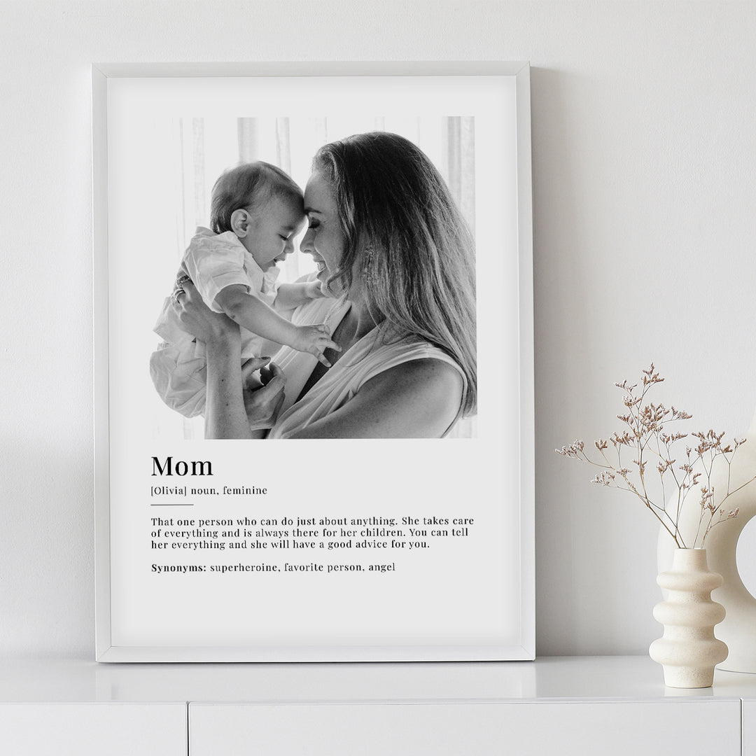 Photo poster "Mom Definition" (English)