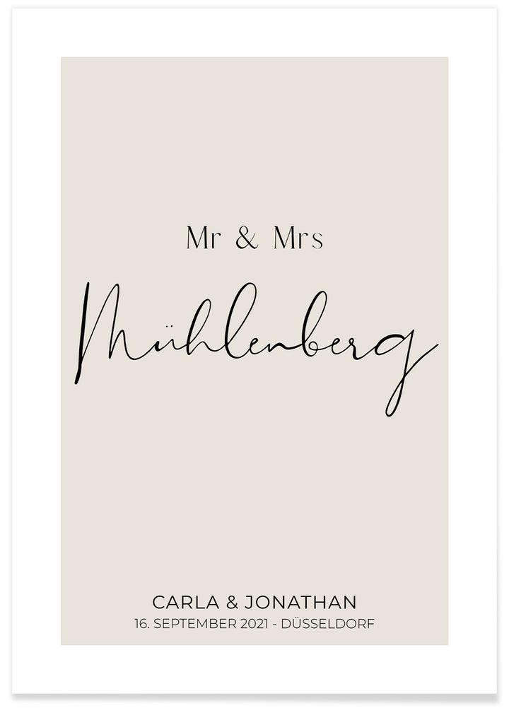 Poster "Mr & Mrs"