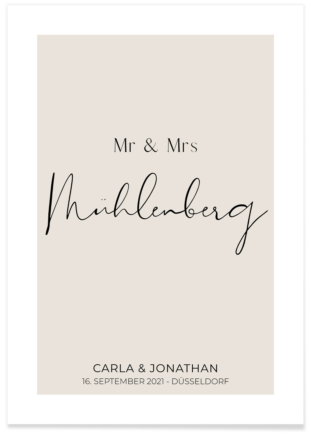 Poster "Mr & Mrs"