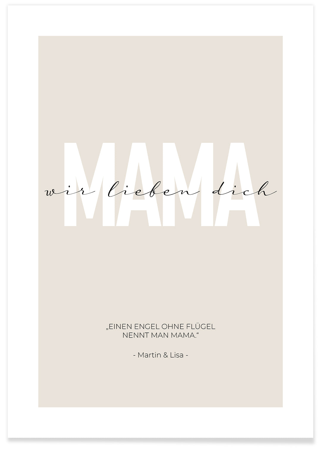 Poster "Liebe Mama" famwalls