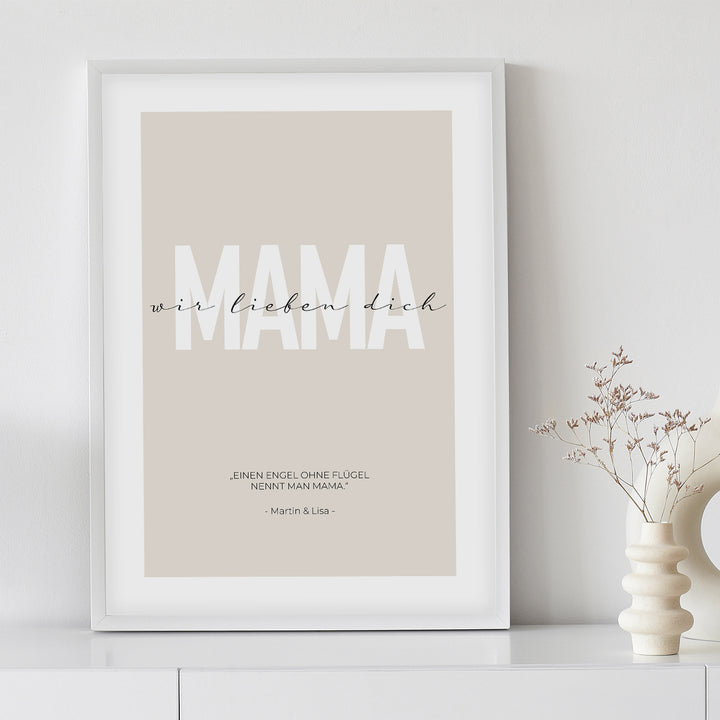 Poster "Liebe Mama" famwalls