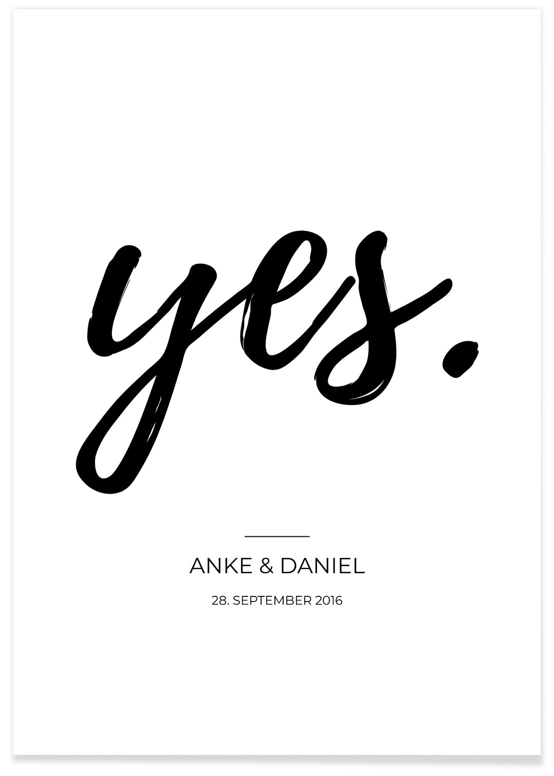 Poster "Yes" famwalls