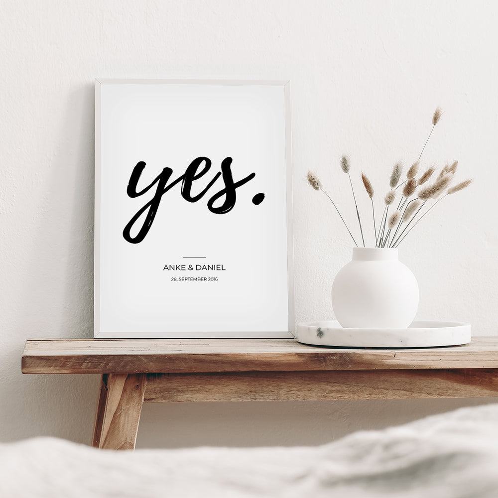 Poster "Yes" famwalls