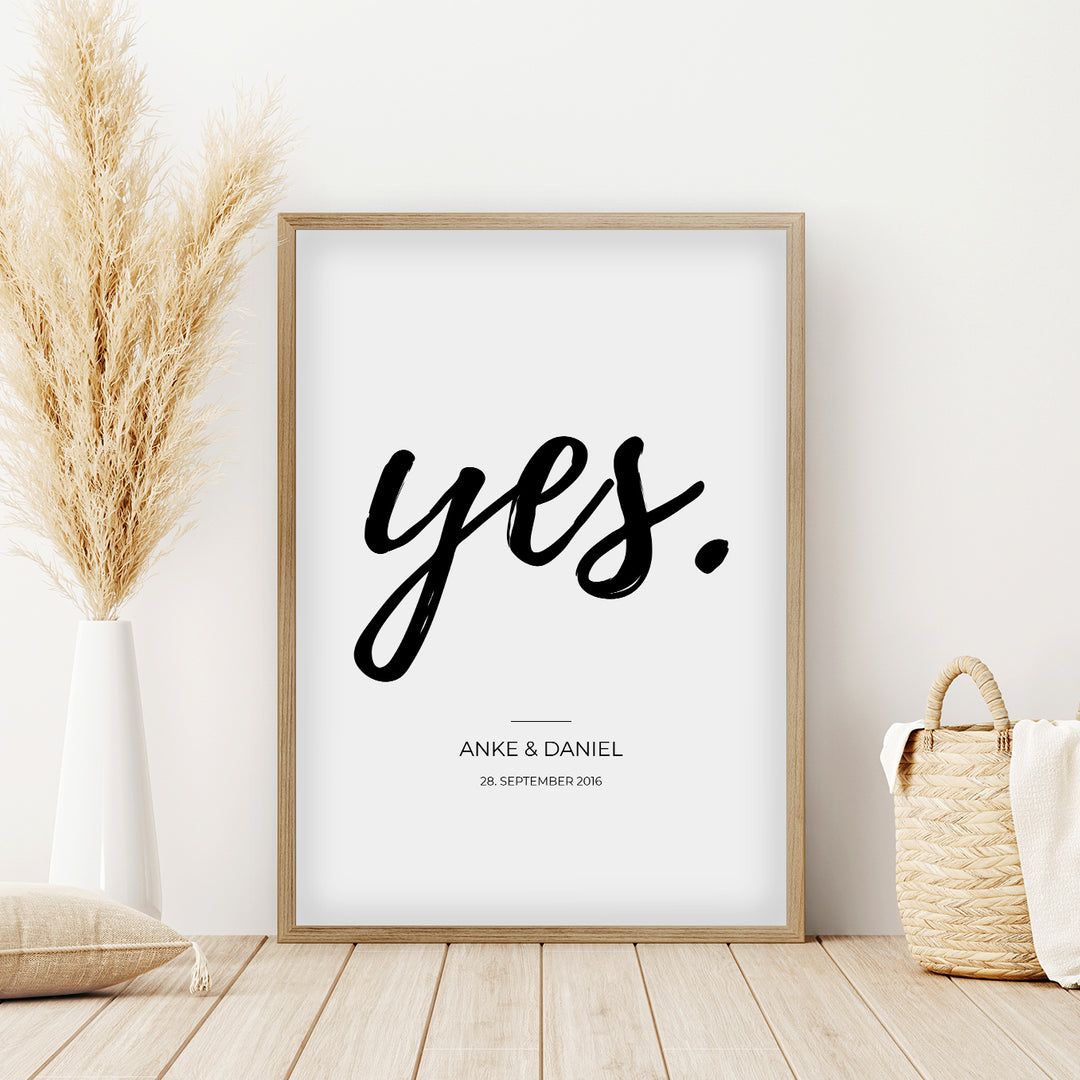 Poster "Yes" famwalls