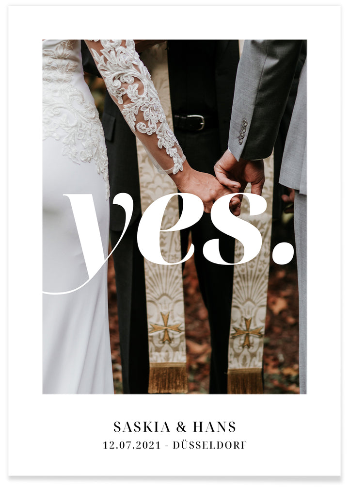 Photo poster"Yes"