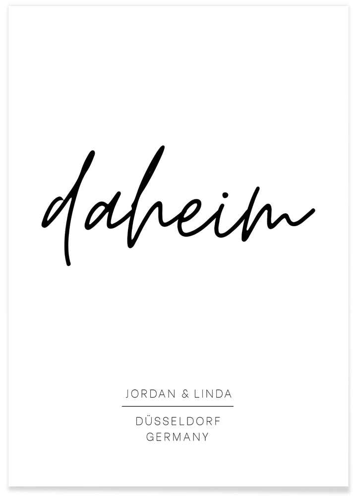Poster "Daheim"