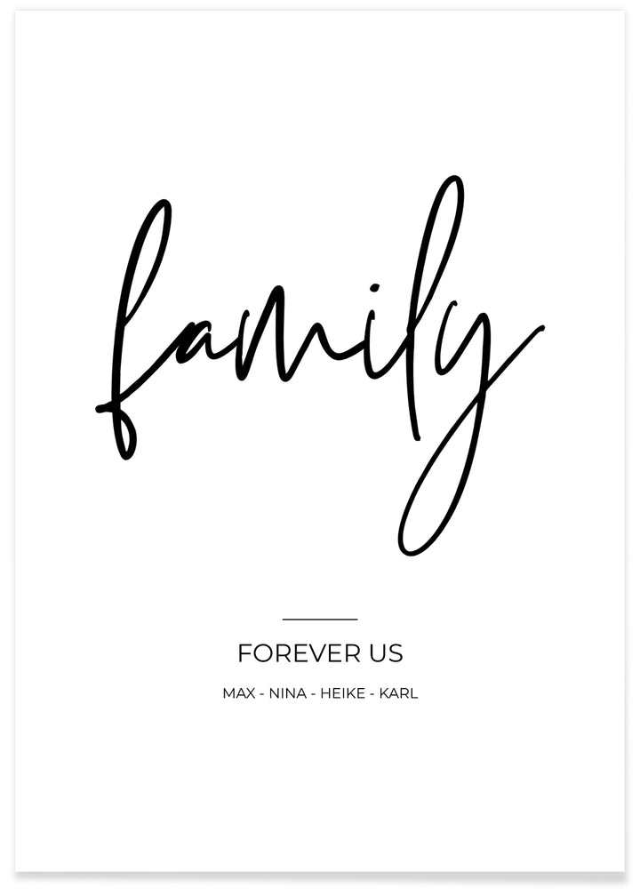 Poster"Family - Forever Us"