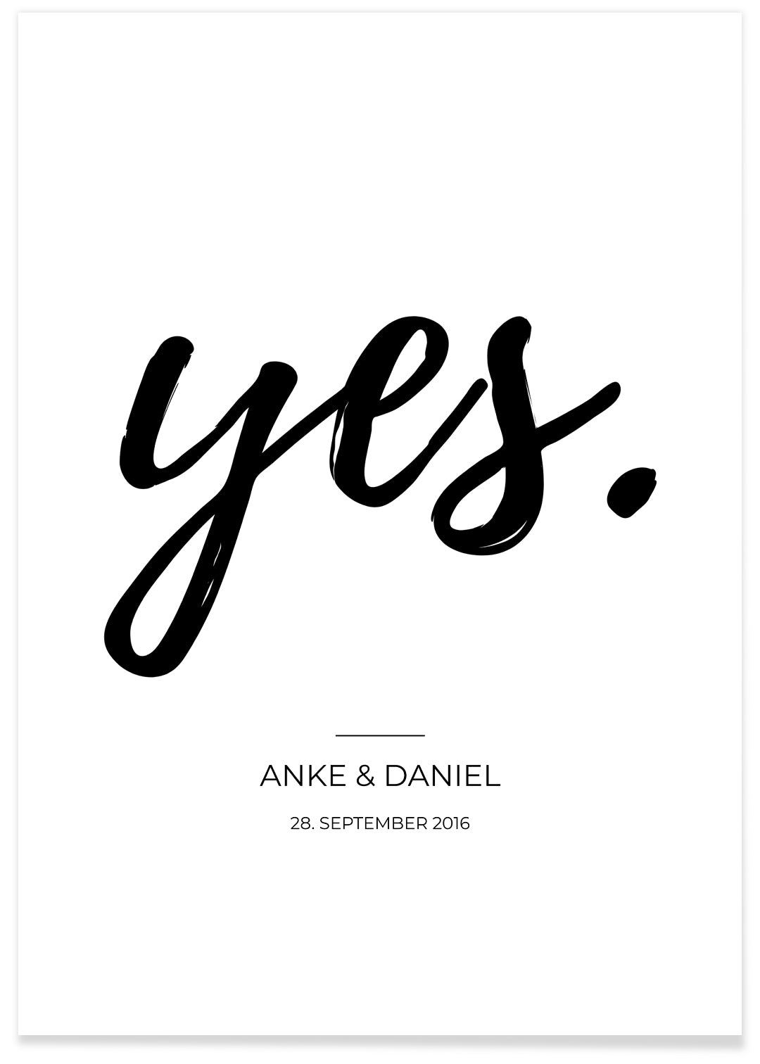 Poster"Yes"